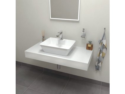 Sapho TAILOR rockstone deska 80x50 cm, provedení límce C TR080C