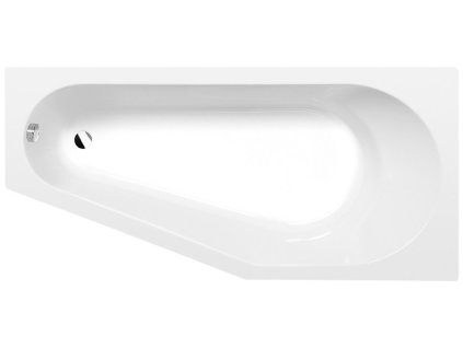 Polysan TIGRA R asymetrická vana 150x75x46cm, bílá 72933