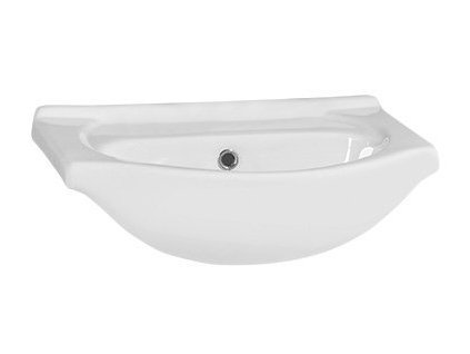 Aqualine SIMPLEX ECO keramické umyvadlo, nábytkové, 50x42 cm, bílá NDHF050
