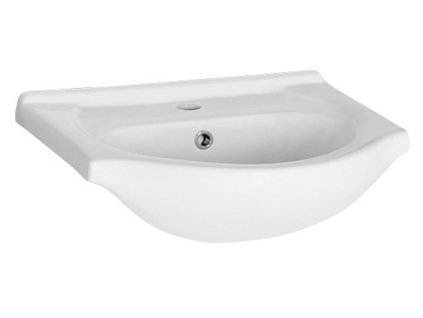 Aqualine SIMPLEX ECO keramické umyvadlo, nábytkové, 55x44 cm, bílá NDHF055