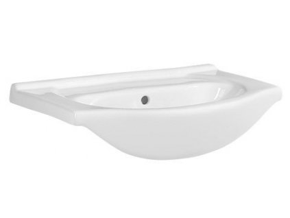 Aqualine SIMPLEX ECO keramické umyvadlo, nábytkové, 60x44 cm, bílá NDHF060