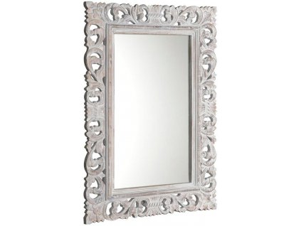 Sapho SCULE zrcadlo ve vyřezávaném rámu 80x120cm, bílá IN324