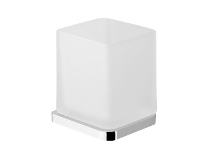 Sapho OLYMP sklenka, mléčné sklo, chrom 1321-77