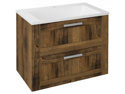 Sapho AMIA umyvadlová skříňka 74,5x60x45cm, dub Collingwood AM075-1919