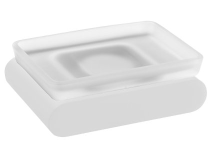 Sapho FLORI mýdlenka, mléčné sklo, bílá mat RF002/14