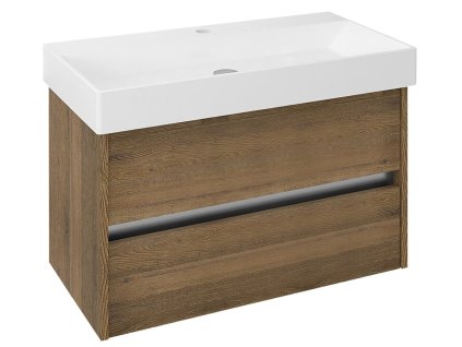 Sapho NIRONA umyvadlová skříňka 82x51,5x43 cm, dub Sherwood NR085-1515