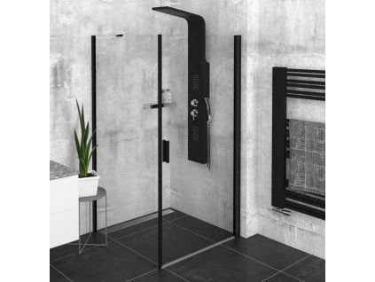 Polysan ZOOM BLACK čtvercový sprchový kout 800x800mm L/P varianta ZL1280BZL3280B