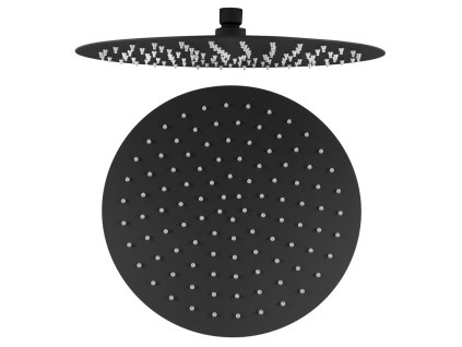 Sapho SLIM hlavová sprcha, průměr 300mm, černá mat MS573B