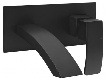 Sapho GINKO podomítková umyvadlová baterie, černá mat 1101-07B