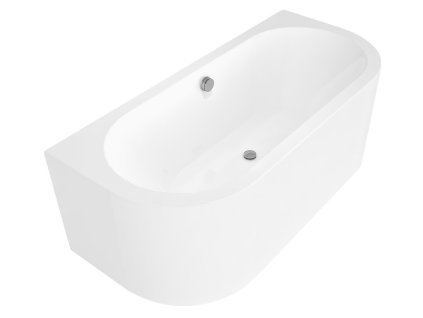 Polysan VIVA D MONOLITH nástěnná stojící vana 170x75x60cm, bílá 89119M