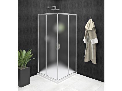 Gelco SIGMA SIMPLY čtvercový sprchový kout 1000x1000 mm, rohový vstup, sklo Brick GS2410GS2410
