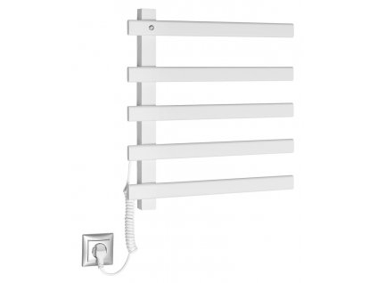 Sapho ELCOR elektrický sušák ručníků 480x520x50 mm, 63 W, bílá mat EB520