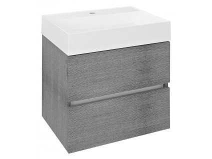 Sapho ODETTA umyvadlová skříňka 57x50x43,5cm, dub stříbrný DT060-1111