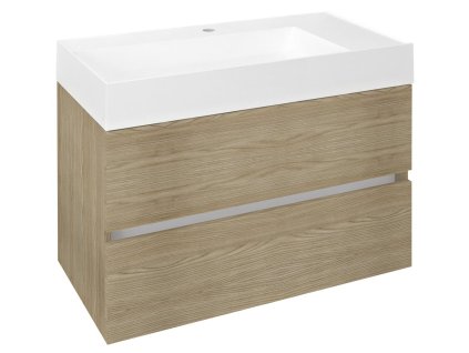 Sapho ODETTA umyvadlová skříňka 82x50x43,5cm, jilm bardini DT085-1313