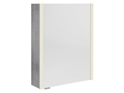 Sapho ALIX galerka s LED osvětlením 56x70x17,5cm, levá/pravá, dub stříbrný AX156-0011