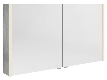 Sapho ALIX galerka s LED osvětlením, 2x dvířka, 126x70x17,5cm, dub stříbrný AX126-0011