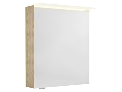 Sapho LINEX galerka s LED osvětlením, 60x70x15cm, levá/pravá, jilm bardini LX060-0013