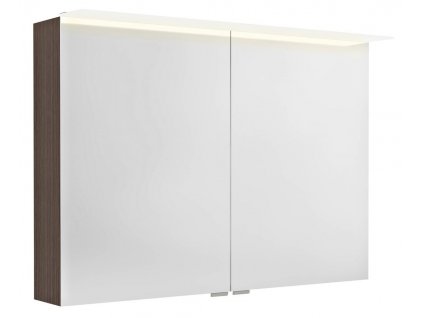 Sapho LINEX galerka s LED osvětlením, 100x70x15cm, borovice rustik LX100-0016
