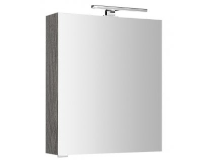 Sapho MIRRÓ galerka s LED osvětlením, 60x70x16cm, levá/pravá, dub stříbrný MC060-0011