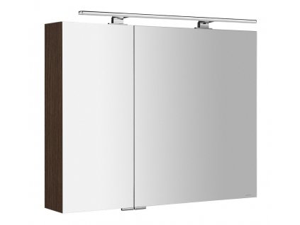 Sapho MIRRÓ galerka s LED osvětlením, 90x70x16cm, borovice rustik MC090-0016