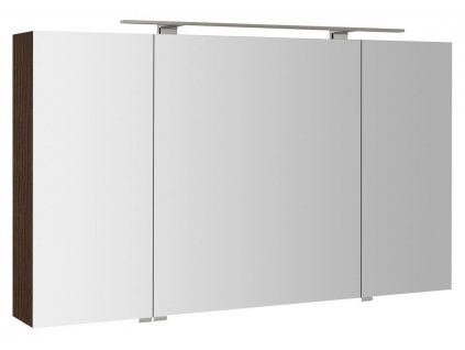Sapho MIRRÓ galerka s LED osvětlením, 3x dvířka, 120x70x16cm, borovice rustik MC121-0016