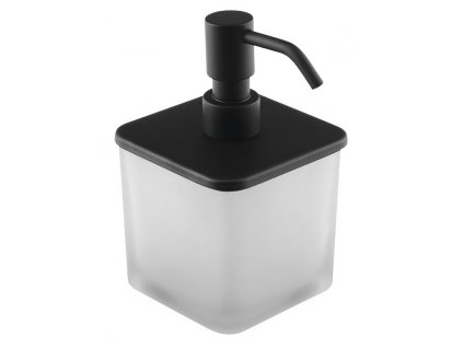Sapho FLORI dávkovač mýdla s pumpičkou, černá mat NDRF019/15