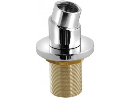 Sapho Sprchová průchodka na okraj vany s mezikusem F1/2"-M15x1, chrom 1205-41