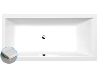 Polysan CLEO SLIM obdélníková vana 180x90x48cm, bílá 13111S