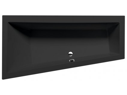 Polysan ANDRA L asymetrická vana 180x90x45cm, černá mat 72872.21