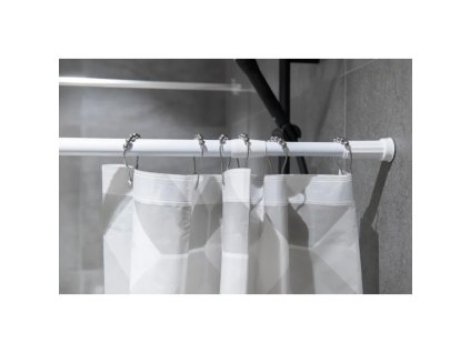 Hopa Tyč sprchového závěsu bílá Rozměr A - 140 - 260 KD02100233