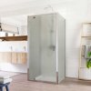 Mereo Sprchový kout Lima, čtverec do prostoru U, pivotový, 90x90x90 cm, chrom ALU, sklo Point CK86822K