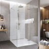 Mereo Sprchový kout, Novea, obdélník, pantový, 100x80 cm, chrom ALU, sklo Čiré, dveře pravé a pevný díl CK10314ZP