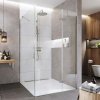 Mereo Sprchový kout, Novea, obdélník, pantový, 80x90 cm, chrom ALU, sklo Čiré, dveře pravé a pevný díl CK10115ZP