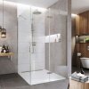 Mereo Sprchový kout, Novea, čtverec, pantový, 120x120 cm, chrom ALU, sklo Čiré, dveře pravé a pevný díl CK10417ZP