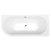 Polysan VIVA R MONOLITH asymetrická vana 180x75x60cm, bílá/černá 72129MB