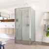 Mereo Sprchový kout, Lima, čtverec do prostoru U, zalamovací, 80x80x80 cm, chrom ALU, sklo Point CK86212K