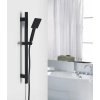 Sapho Sprchová souprava hranatá, posuvný držák 700mm, černá mat SC615