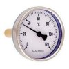 Afriso teploměr BI ST 100, 100mm, +200°C, zadní, délka jímky 100mm, bimetalový, pro topení, ocel, 64308