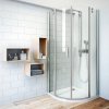 ROTH TOWER LINE TR2/800 sprchový kout 800x2000mm čtvrtkruhový, s dvoukřídlími otevíracími dveřmi, bezrámový, brillant/transparent, 723-8000000-00-02