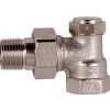 HONEYWELL Resideo VERAFIX-E V2420 šroubení pro otopná tělesa, DN15, Rp 1/2" M, 130°C, závitové, přednastavitelné, rohové, červený bronz, V2420E0015
