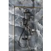 Sapho SOLARIS sprchový sloup s termostatickou baterií, černá/zlato mat WD139G