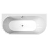 Polysan ASTRA DR MONOLITH nástěnná stojící vana 160x75x60cm, bílá 34611MDR