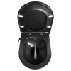 Sapho AVVA CLEANWASH závěsná WC mísa, integrovaná baterie a bidet. sprška, Rimless, 35,5x53cm, černá mat 100315-110