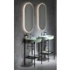 Isvea INFINITY OVAL keramické umyvadlo na desku, 60x40cm, zelená mint 10NF65060-2T
