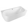 Polysan SUSSI R rohová stojící vana, litý mramor 150x70x49,5cm, bílá 93231R