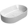 GSI KUBE X keramické umyvadlo na desku, 60x37cm, oválné, bílá ExtraGlaze 945811