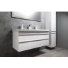 Sapho SITIA dvojumyvadlová skříňka 116x50x44,2cm, 4xzásuvka, bílá mat SI120-3131