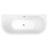 Polysan VIVA D MONOLITH nástěnná stojící vana 180x75x60cm, bílá 89139M