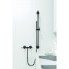 KLUDI NOVA FONTE Puristic set sprchové hlavice, držáku, tyče 90 cm a hadice, černá mat, 2084039-15