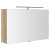 Sapho CLOE galerka s LED osvětlením 80x50x18cm, dub alabama CE080-0022